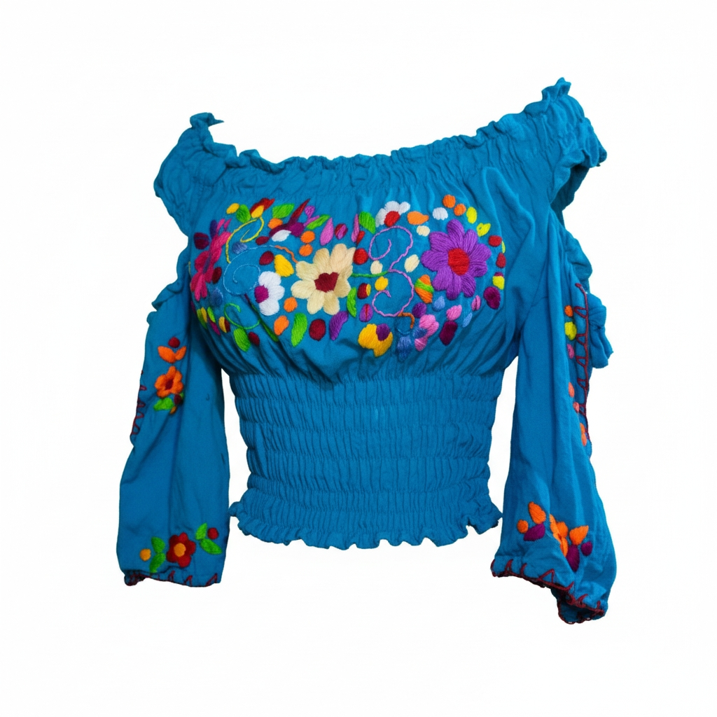 Blusa artesanal para mujer con bordado a mano | Chiapas – NAWI