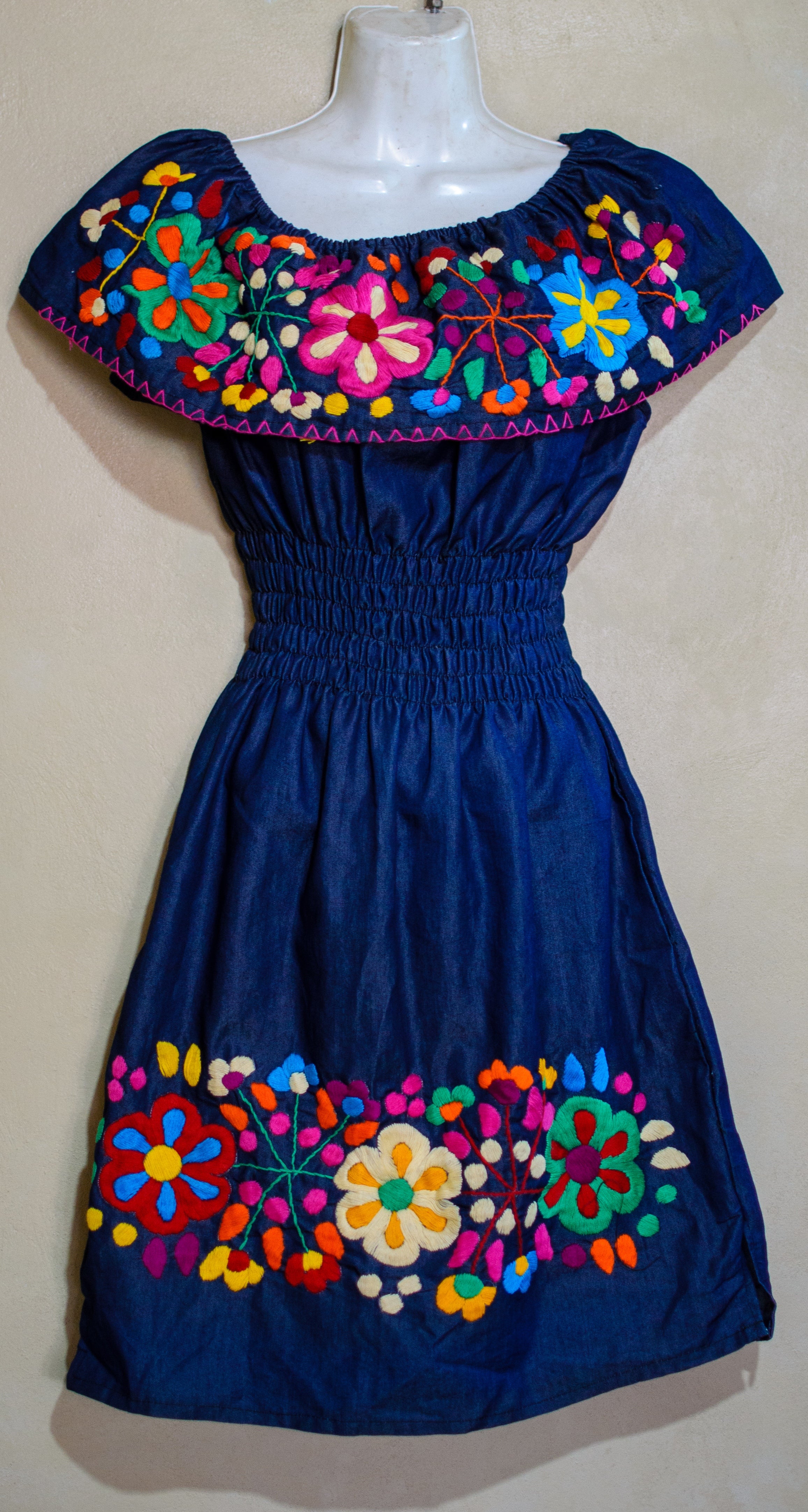 Vestido Olan Mezclilla Tirante para mujer | Talla chica – NAWI