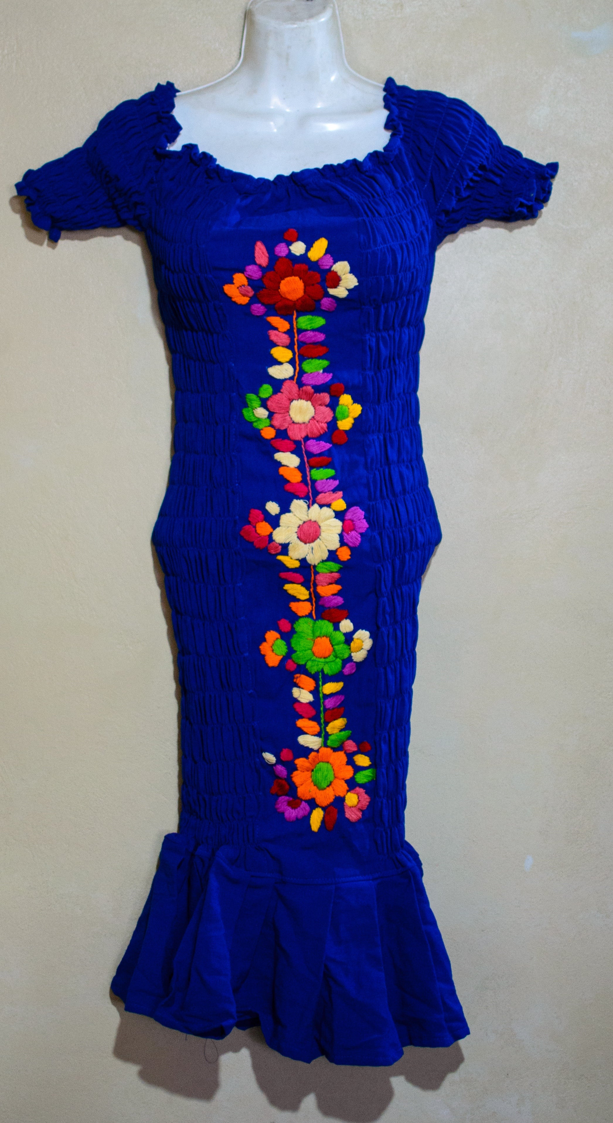 Vestido Sirena para mujer | Azul y Blanco – Talla chica | NAWI